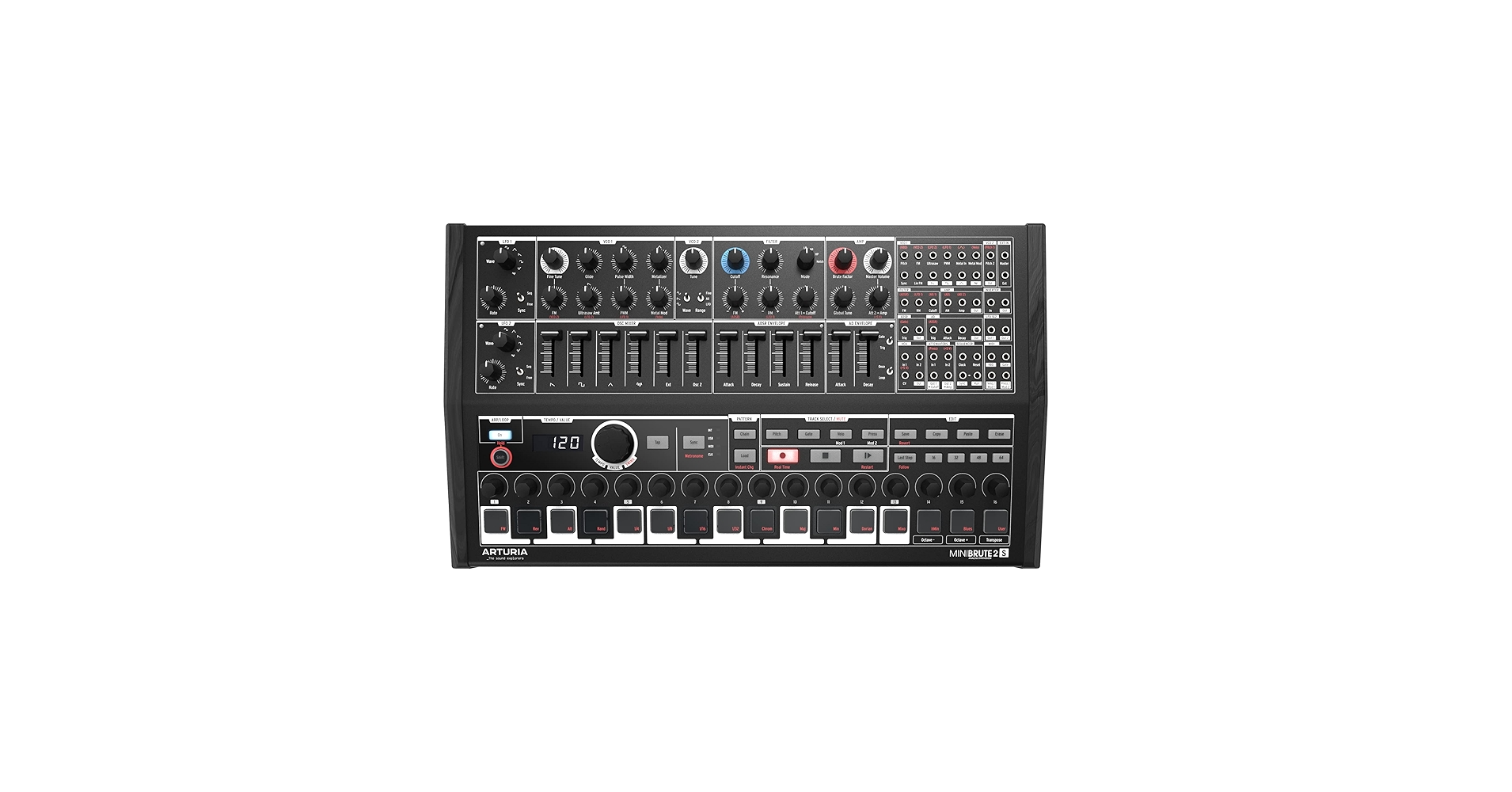Amazon.com: Arturia MiniBrute 2S Semi-Modular Analog